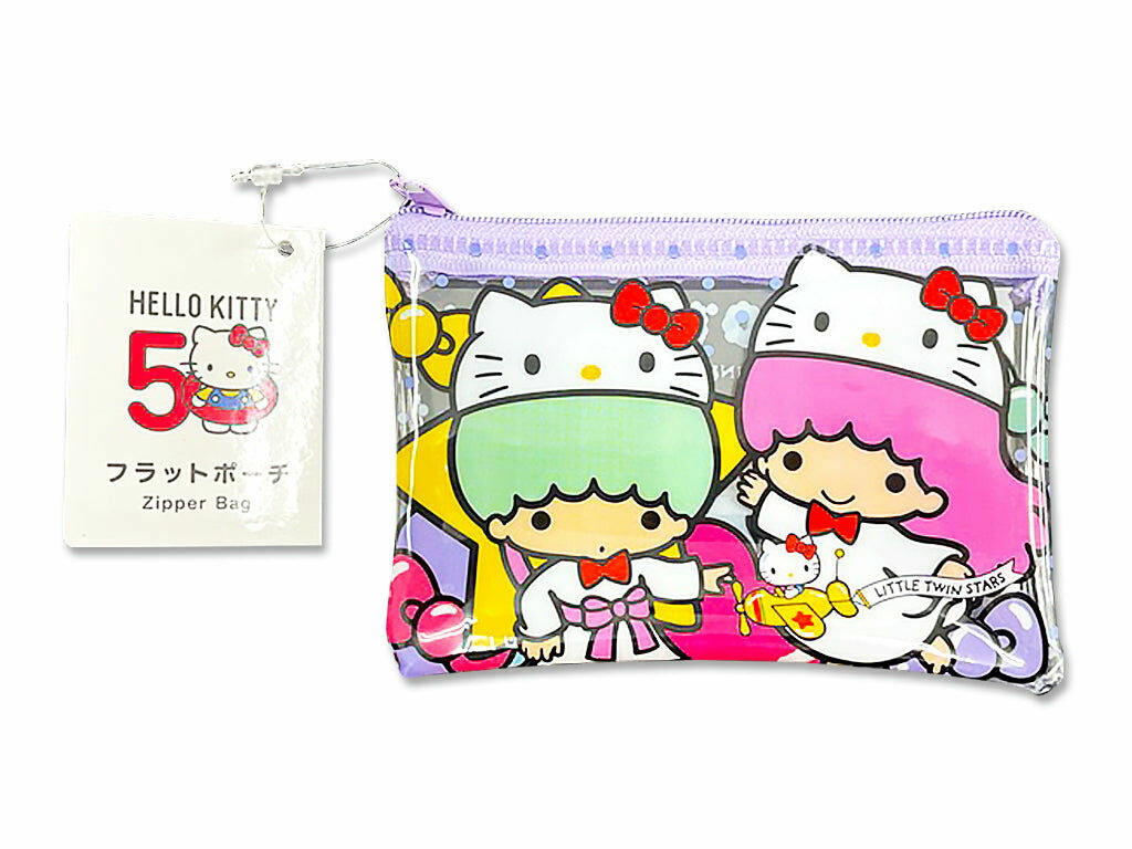 Hello Kitty 50週年小物收納袋/雙星仙子