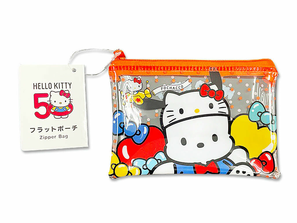 Hello Kitty 50週年小物收納袋/帕恰狗