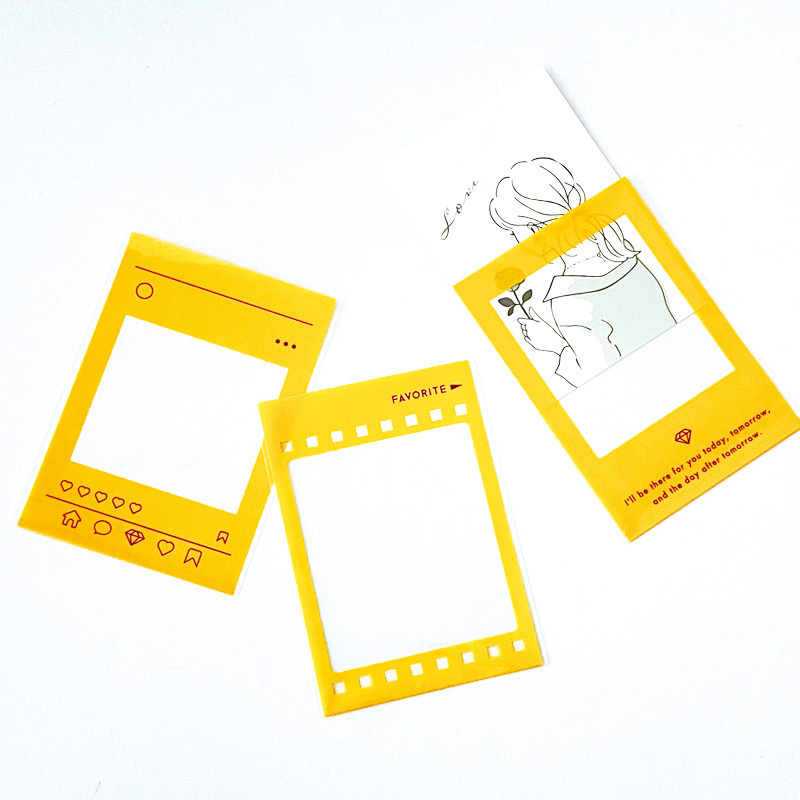 OSHIIRO偶像小卡保護套/橘 20入