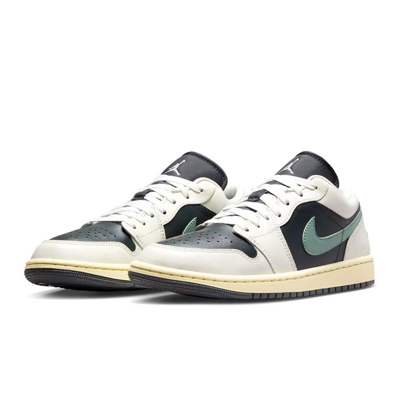 Air Jordan 1 Low "Jade Smoke" 菸草 黑綠 倒鉤平替版 休閒鞋 女鞋 男女段 DC0774-001 [台灣現貨]