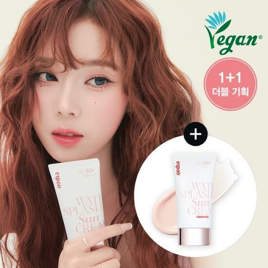 eSpoir Water Splash Sun Cream Ceramide SPF50+PA+++ 60ml [Olive Young Double Planning Set]