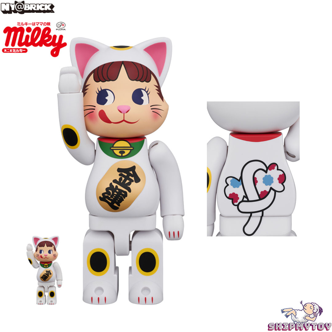 NY@BRICK 招き猫 ペコちゃん 100％ & 400％