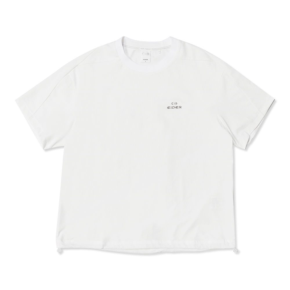 【EIDER】女排汗透氣短袖縮口上衣 / 24EDWM24214-[白]