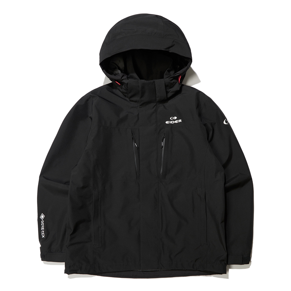 【EIDER】男2L GTX防水可拆帽外套 / 24EDMP24732-[黑、藍]