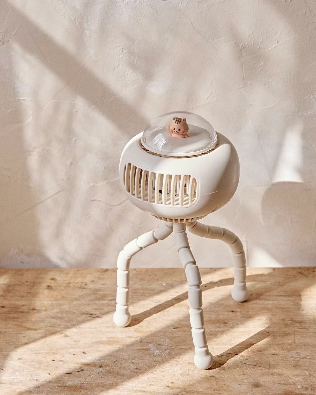 DOTTODOT x AGUARD 可愛松鼠手推車八爪魚電風扇