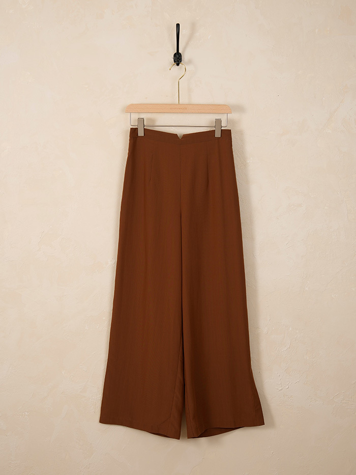 雙城小徑切角寬褲-西西里