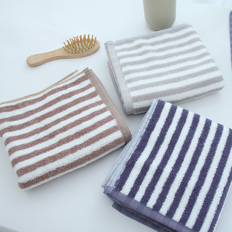 《3922》日系無印風吸水橫條浴巾