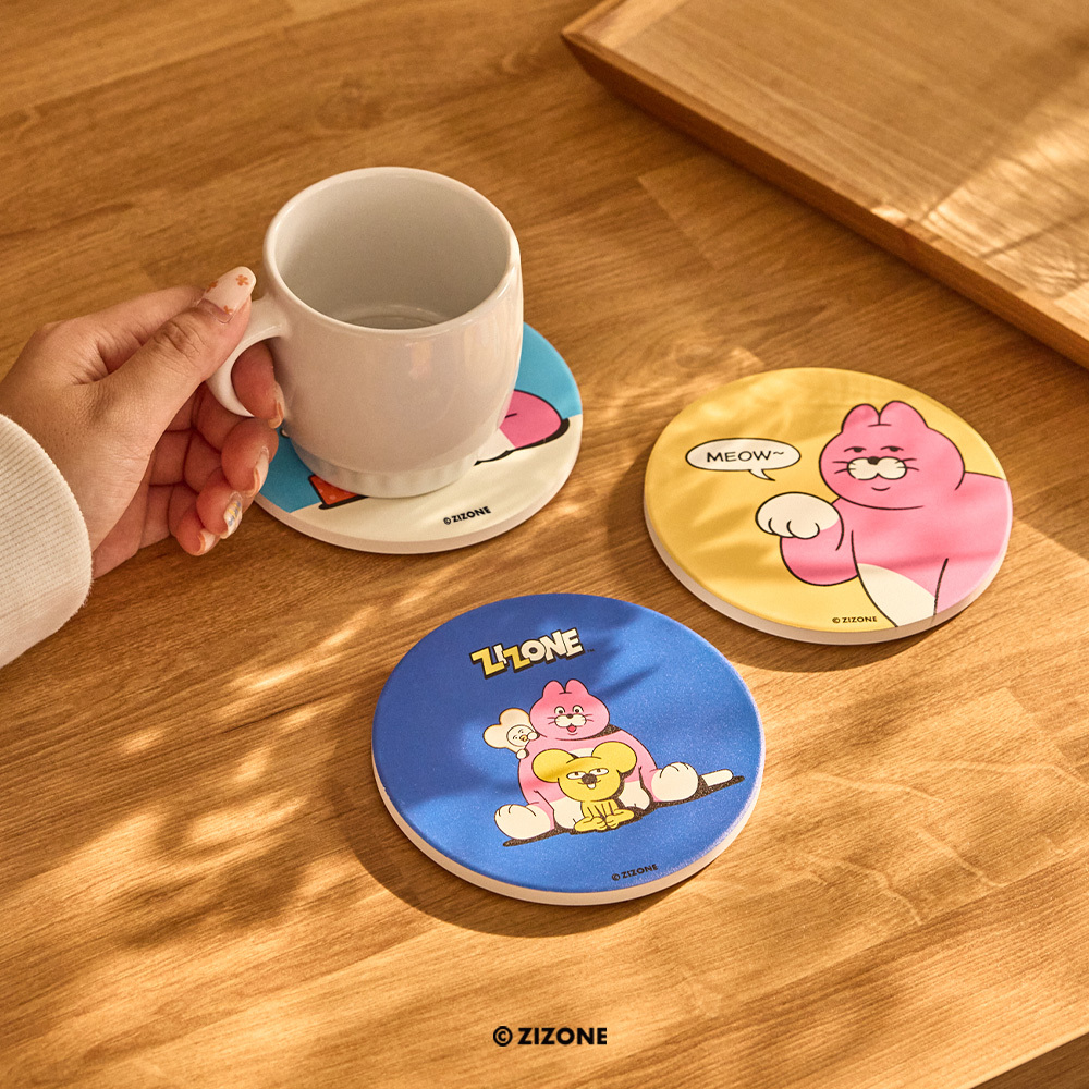 ZIZONE吸水杯墊[共3款可選擇]