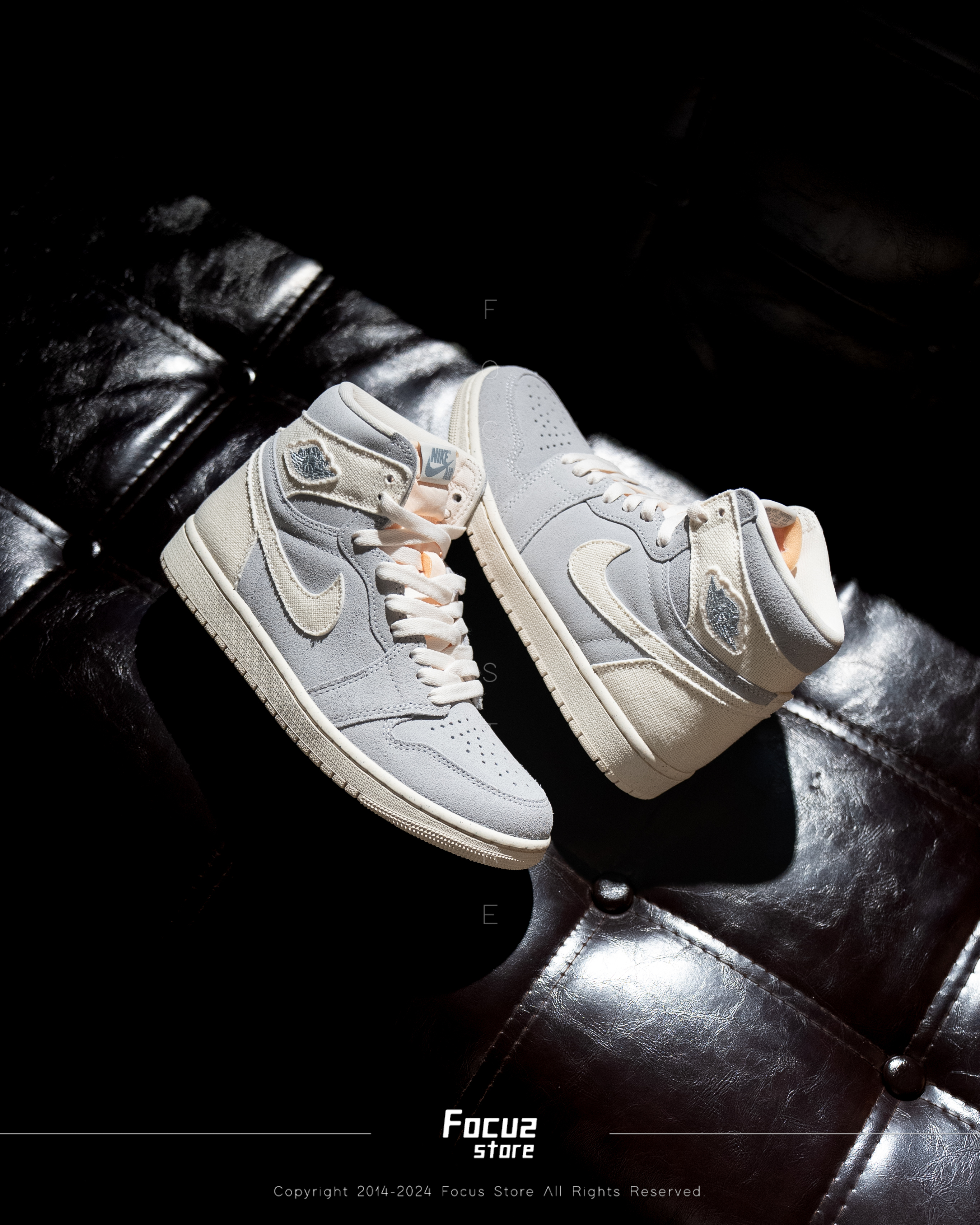 【Focus Store】現貨秒發 Nike Air Jordan 1 High OG "Craft Ivory" 解構灰白 FD8636-011