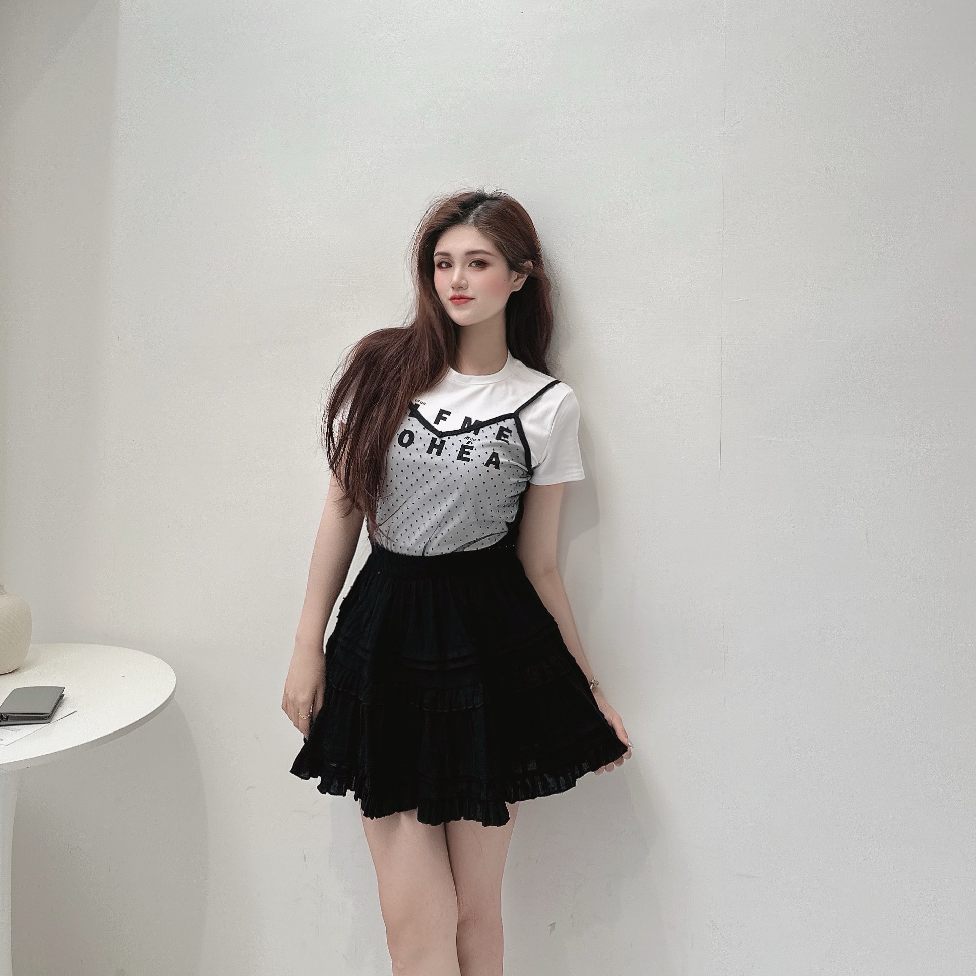 透視馬甲字母TEE/三色