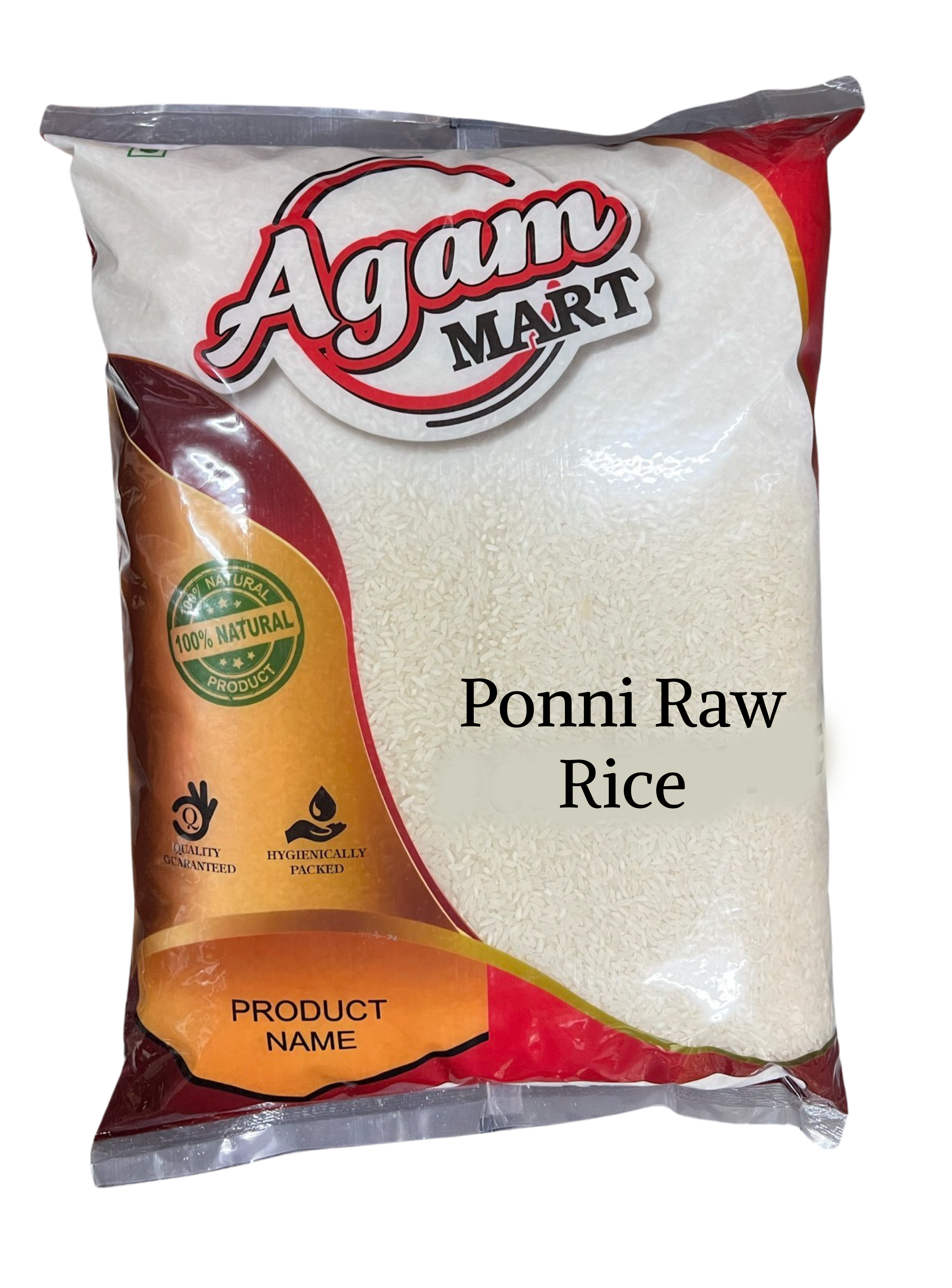 Ponni Raw Rice 5kg - Agam