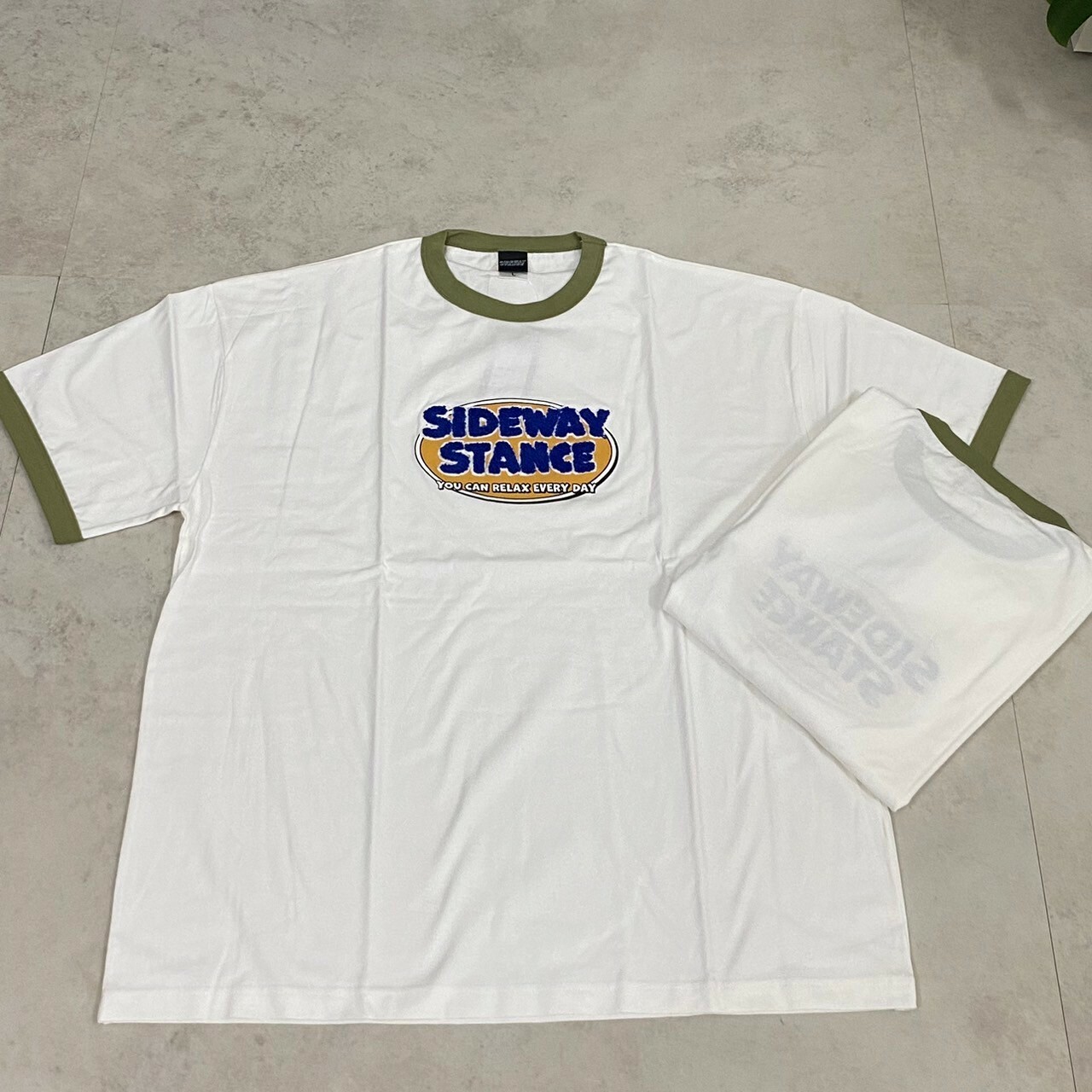 Sideway Stance 毛巾繡Logo印刷短Tee SIDE23-041