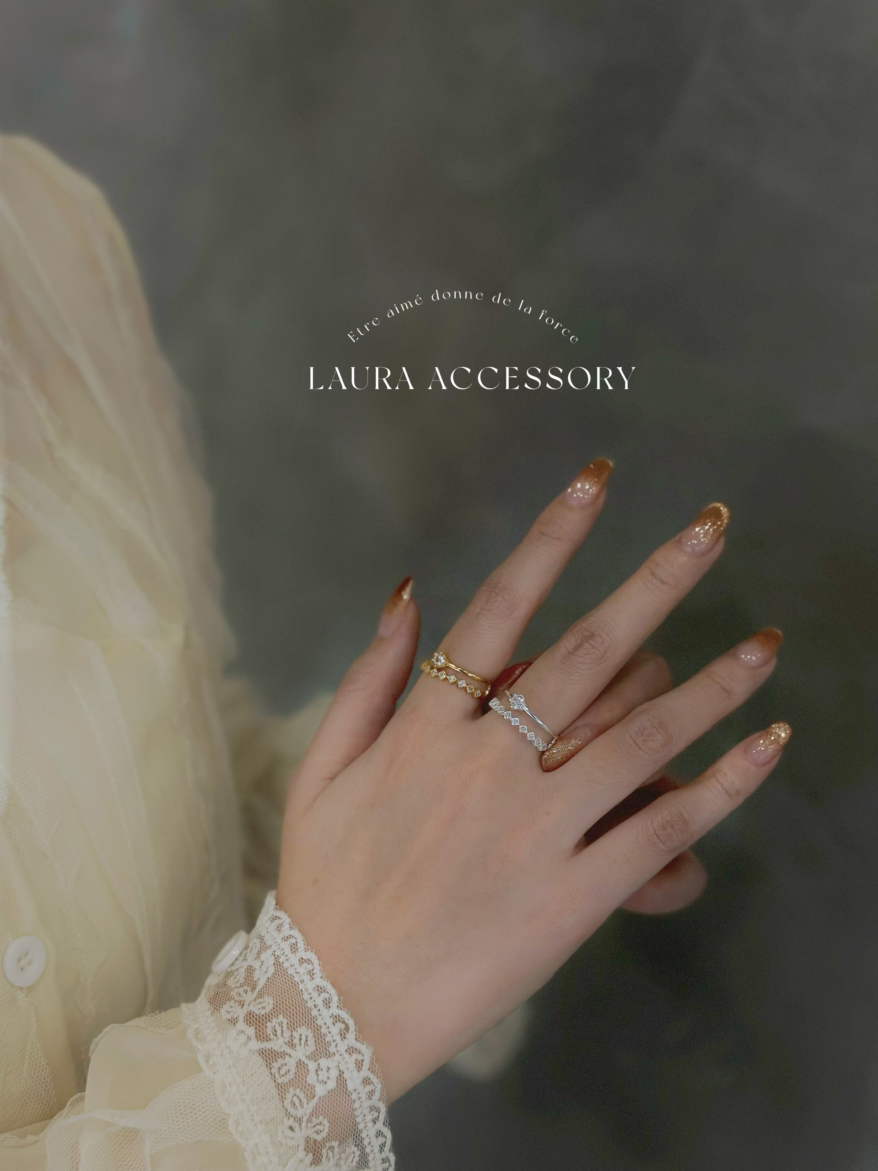 Y400浮現．雙層菱形純銀調整戒