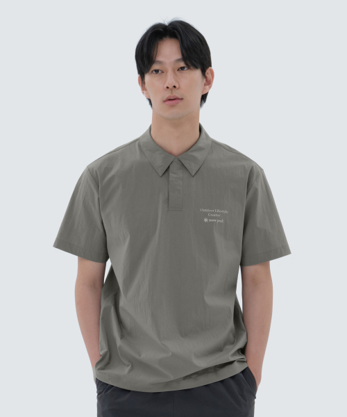 【代購】Snow Peak 雪諾必克 Root Graphic 文字圖案 Polo衫 短袖 S24MMRPS22