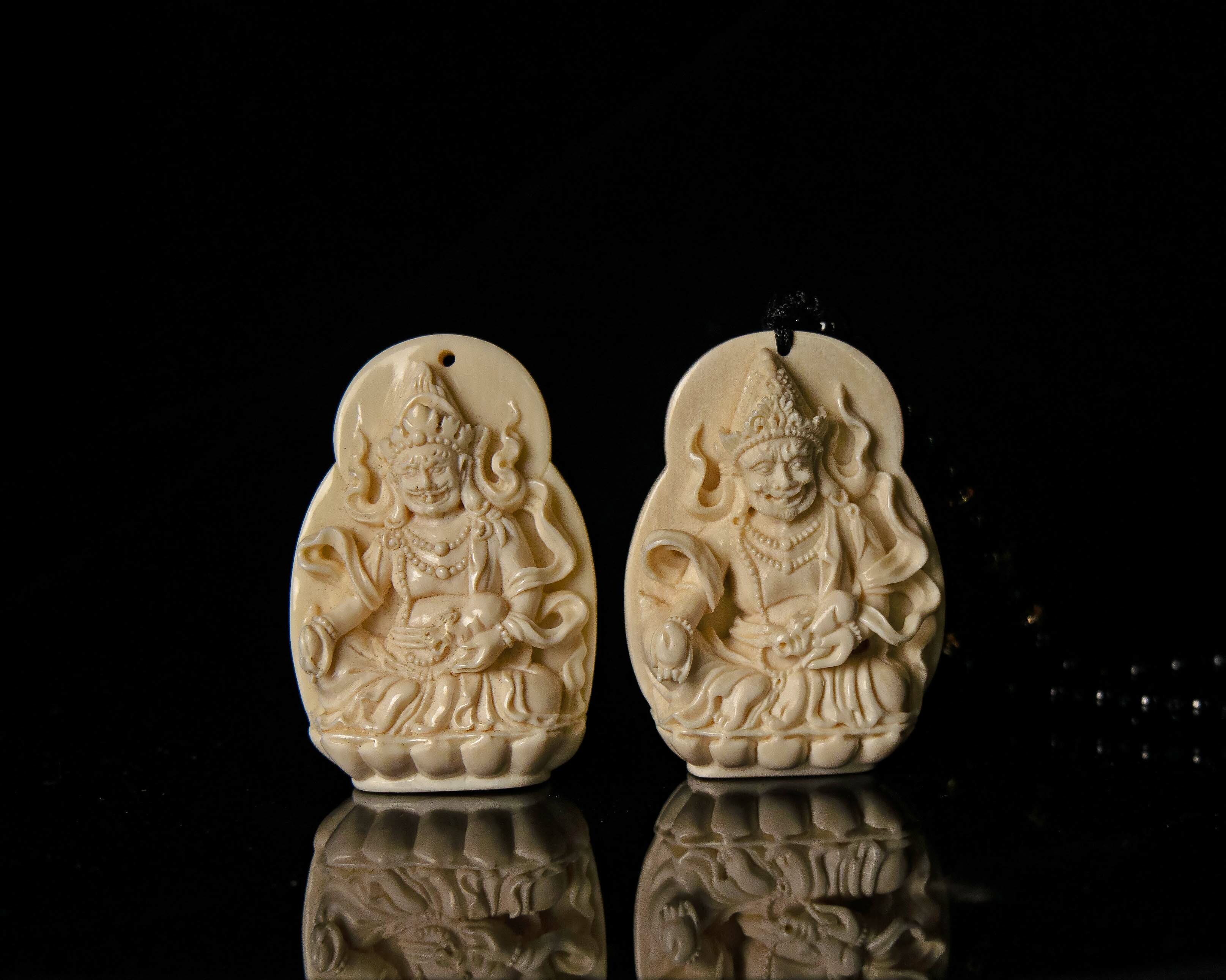 佛母慈駕文殊菩薩巧雕佛牌