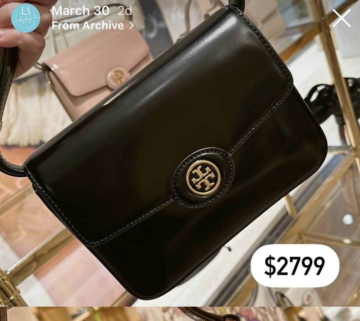 Tory Burch Robinson Spazzolato Shoulder Bag