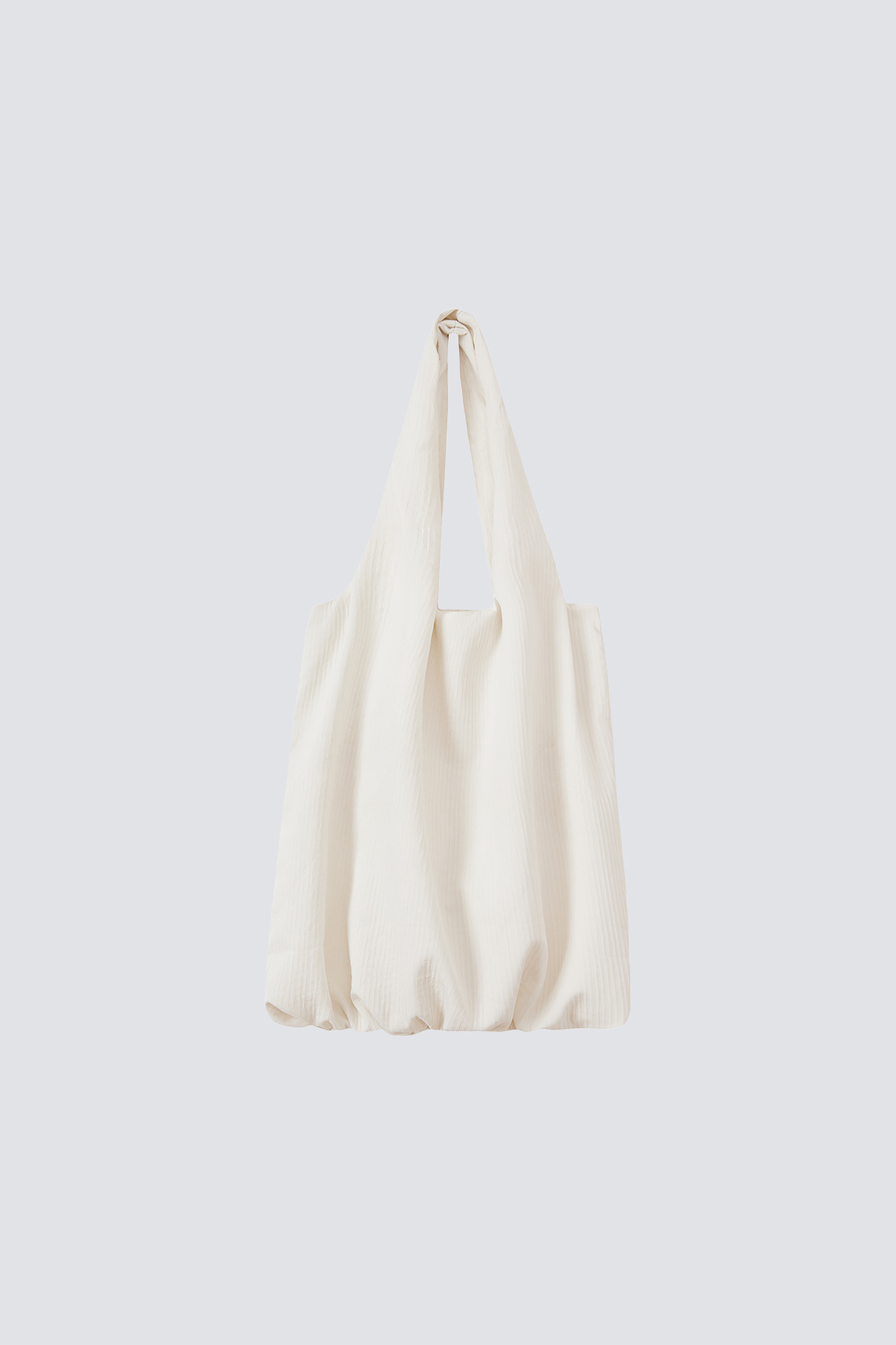 Fluted Fabric Shoulder Bag｜White｜Hong Kong Original Design