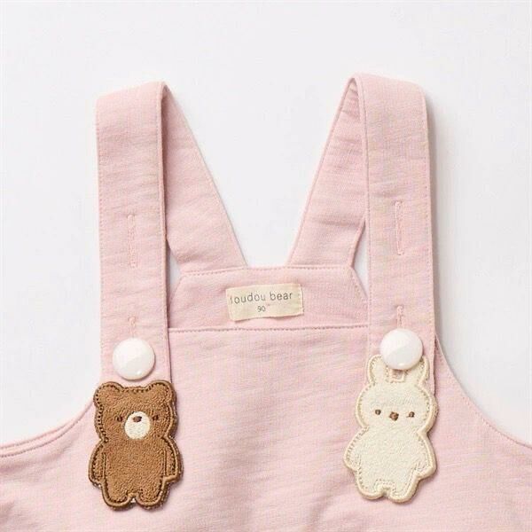 廠單  Doudou bear粉紅動物連身裙