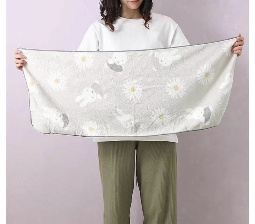 日单miffy 吸水超细纤维浴巾和毛巾