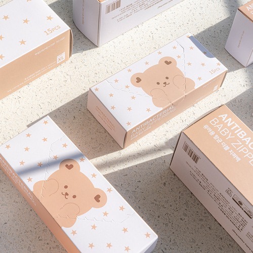 DOTTODOT x AGUARD 嬰兒用熊仔抗菌密封袋15只裝