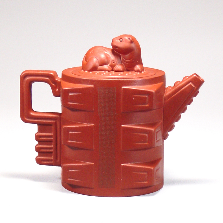 鹿港窯禮品館│創意中國古典茗壺微雕孫子兵法系列十三篇~臥虎藏龍茶壺(台灣製)