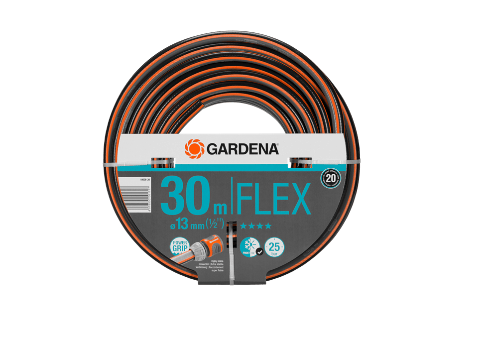 "GARDENA" 4分(13mmx30m)德國Comfort FLEX橙色花園喉(25BAR)-[18036-20]