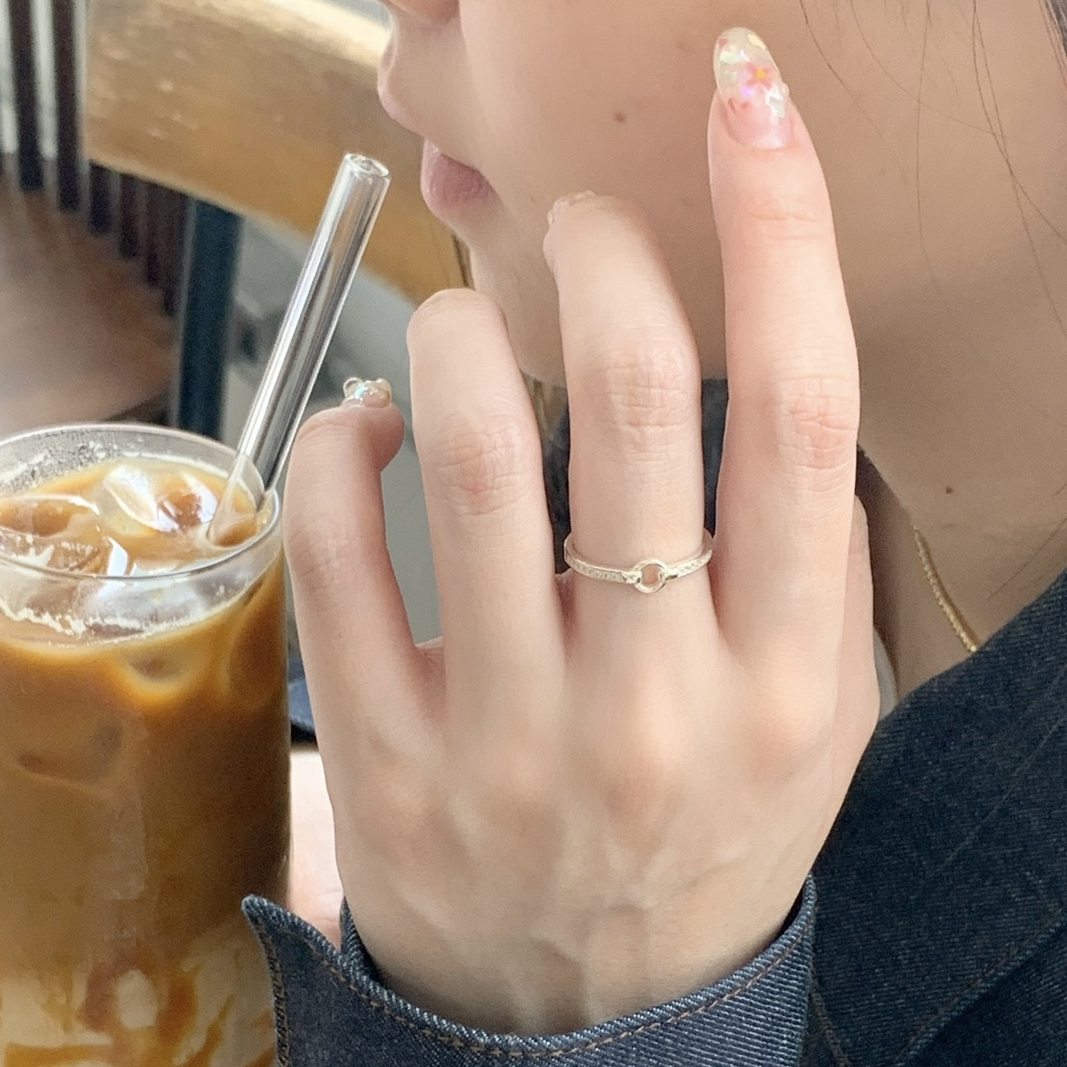 簡約圈圈鋯石戒指