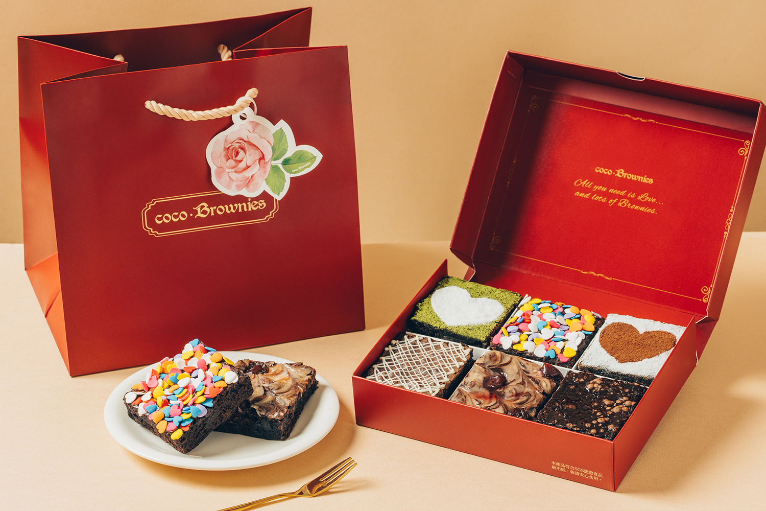 母親節限定6入布朗尼暖心物語禮盒