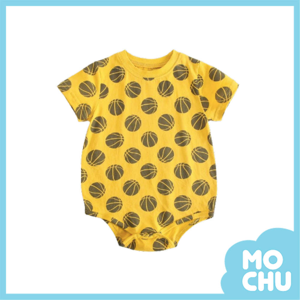 黃色籃球短袖包屁衣