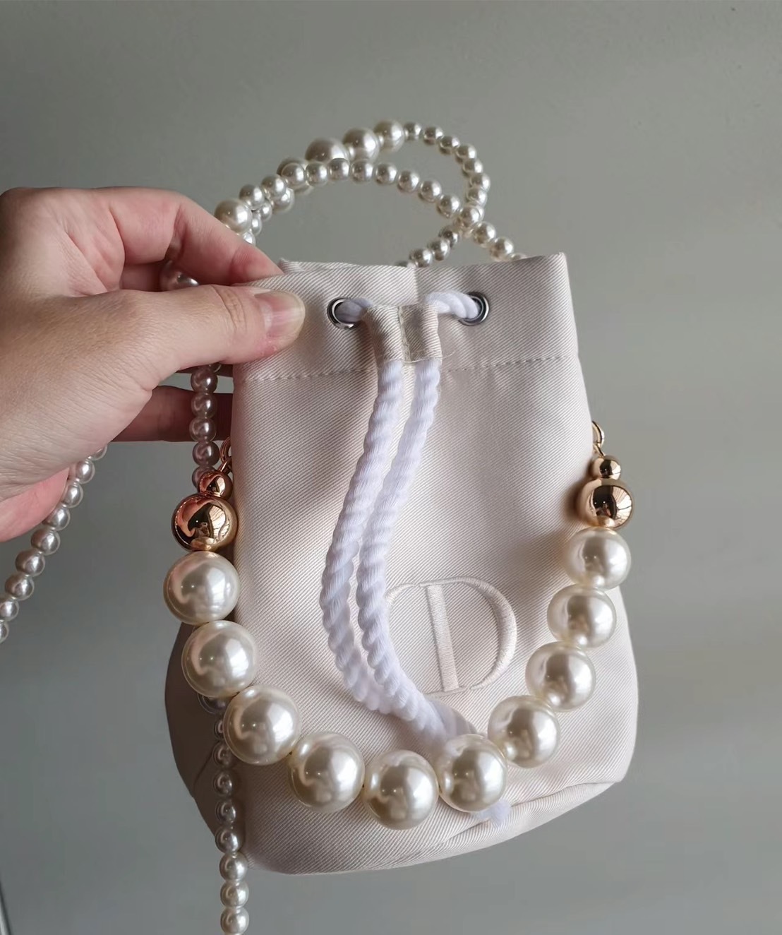 Dior滿額禮 水桶帆布化妝包