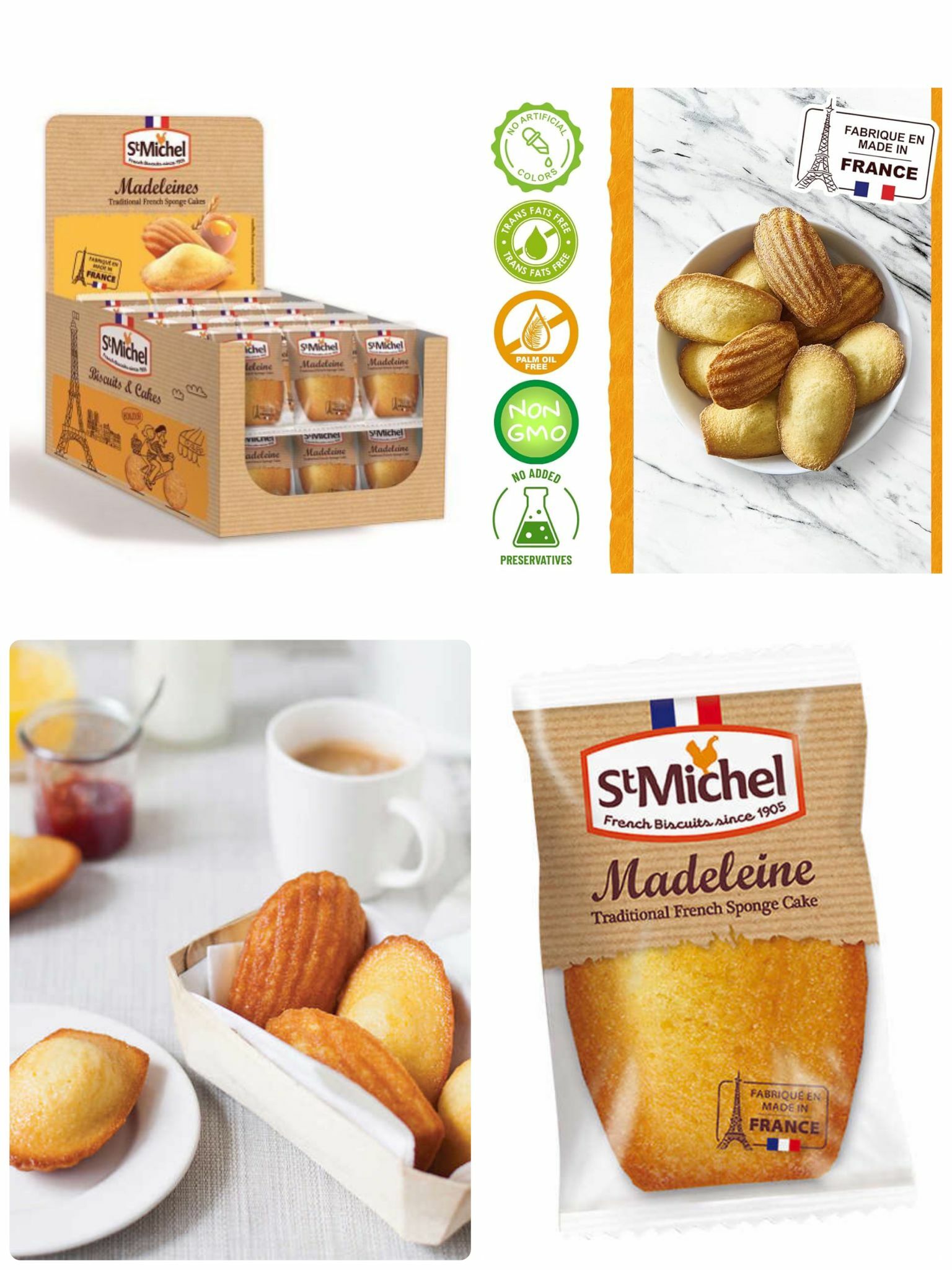 【現貨】St Michel F040201 Madeleine 小蛋糕 (1箱20個)