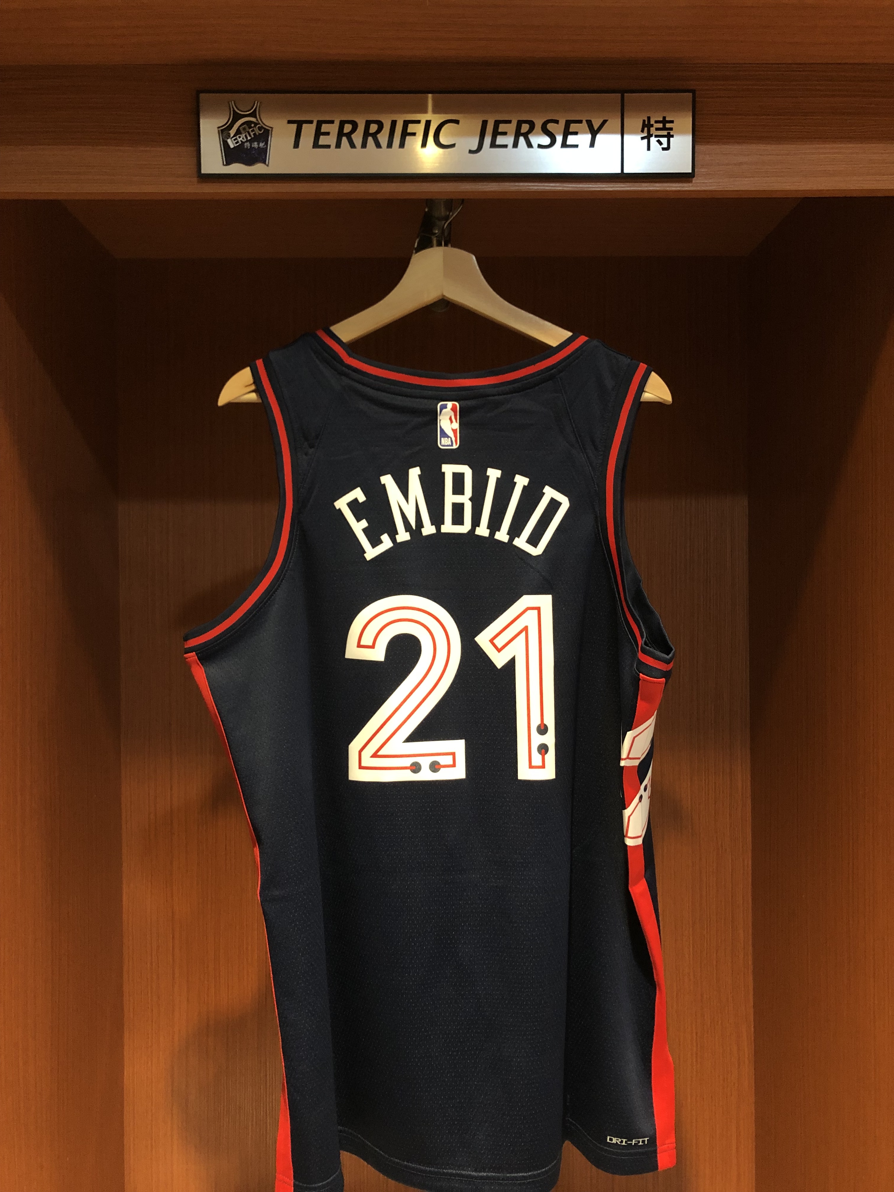 NBA球衣 Joel Embiid 費城七六人城市 深藍 City Nike Swingman 球迷版 熱轉印 全新