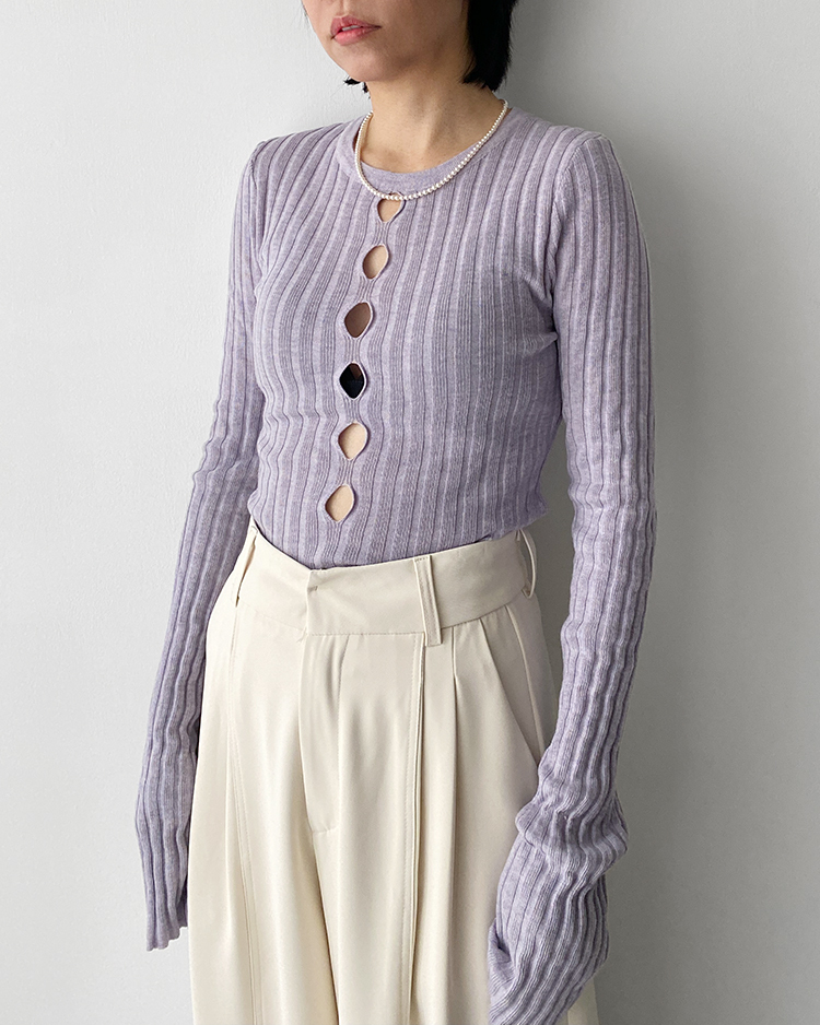 MFT-2492 洞洞修身針織衫