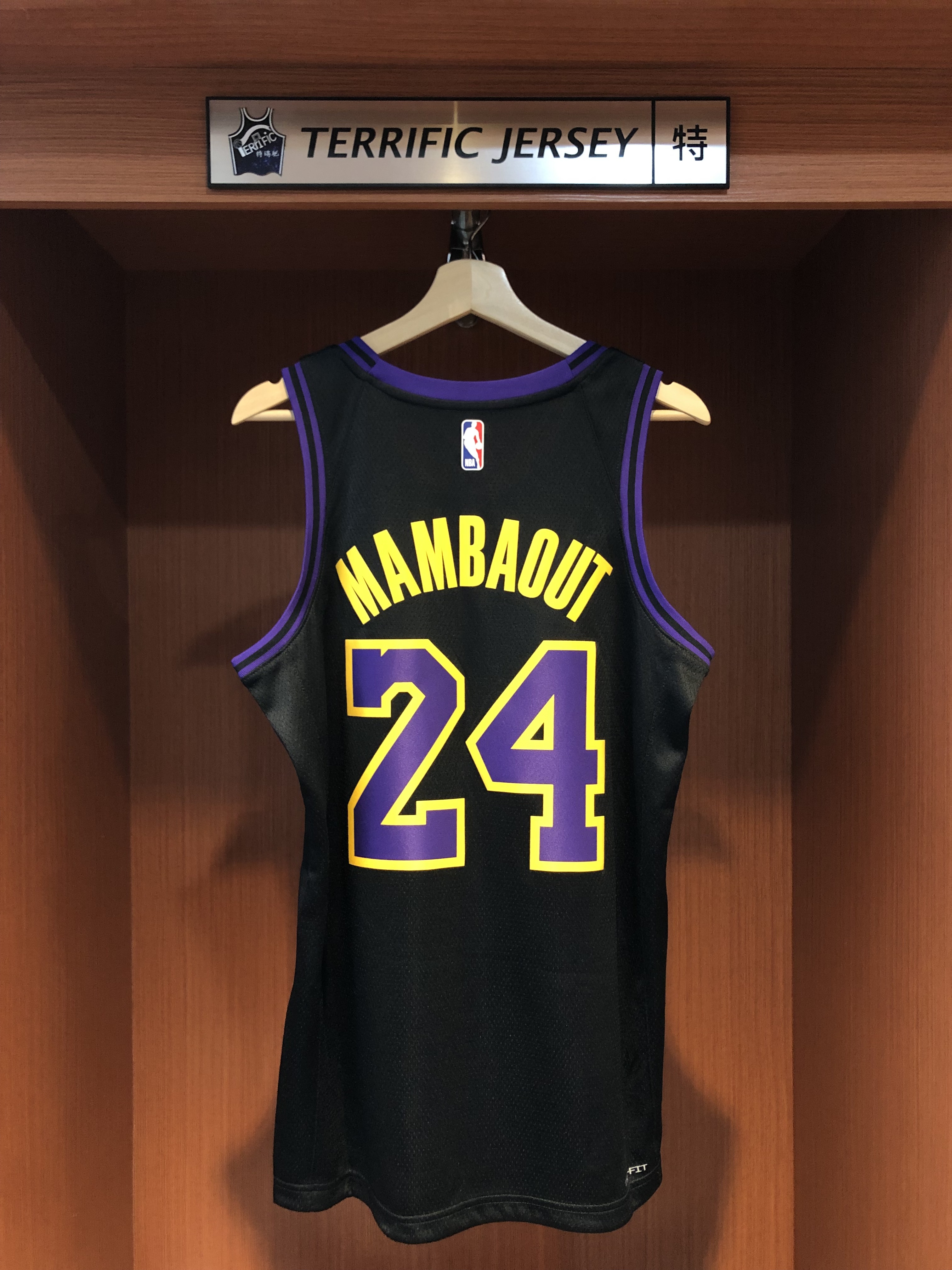 NBA球衣 Kobe Bryant Mamba Out 洛杉磯湖人城市 #24 City Nike Swingman 球迷版 熱轉印 全新