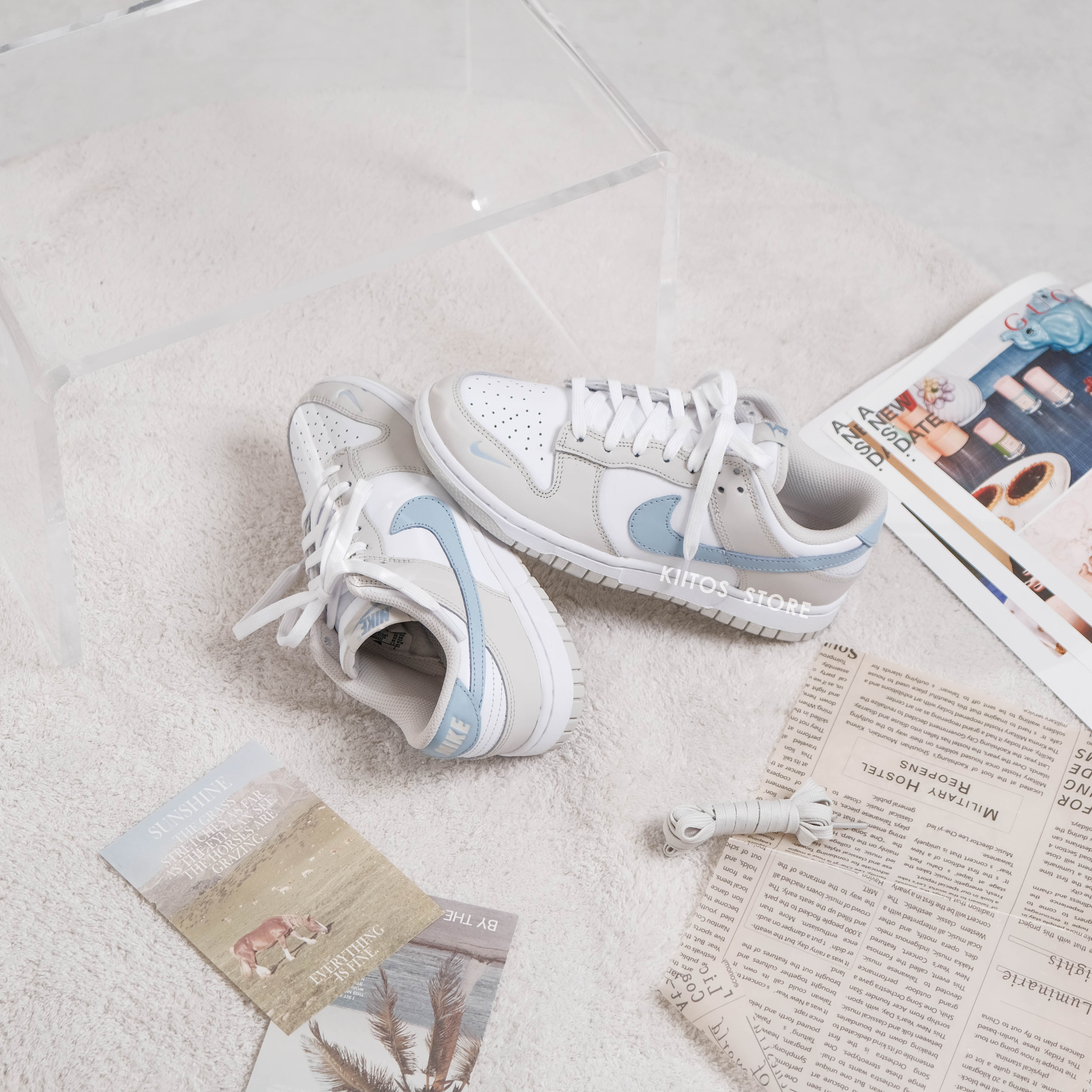 NIKE DUNK LOW 霧霾冰藍 “LIGHT BONE/LIGHT ARMORY BLUE” HF0023-100