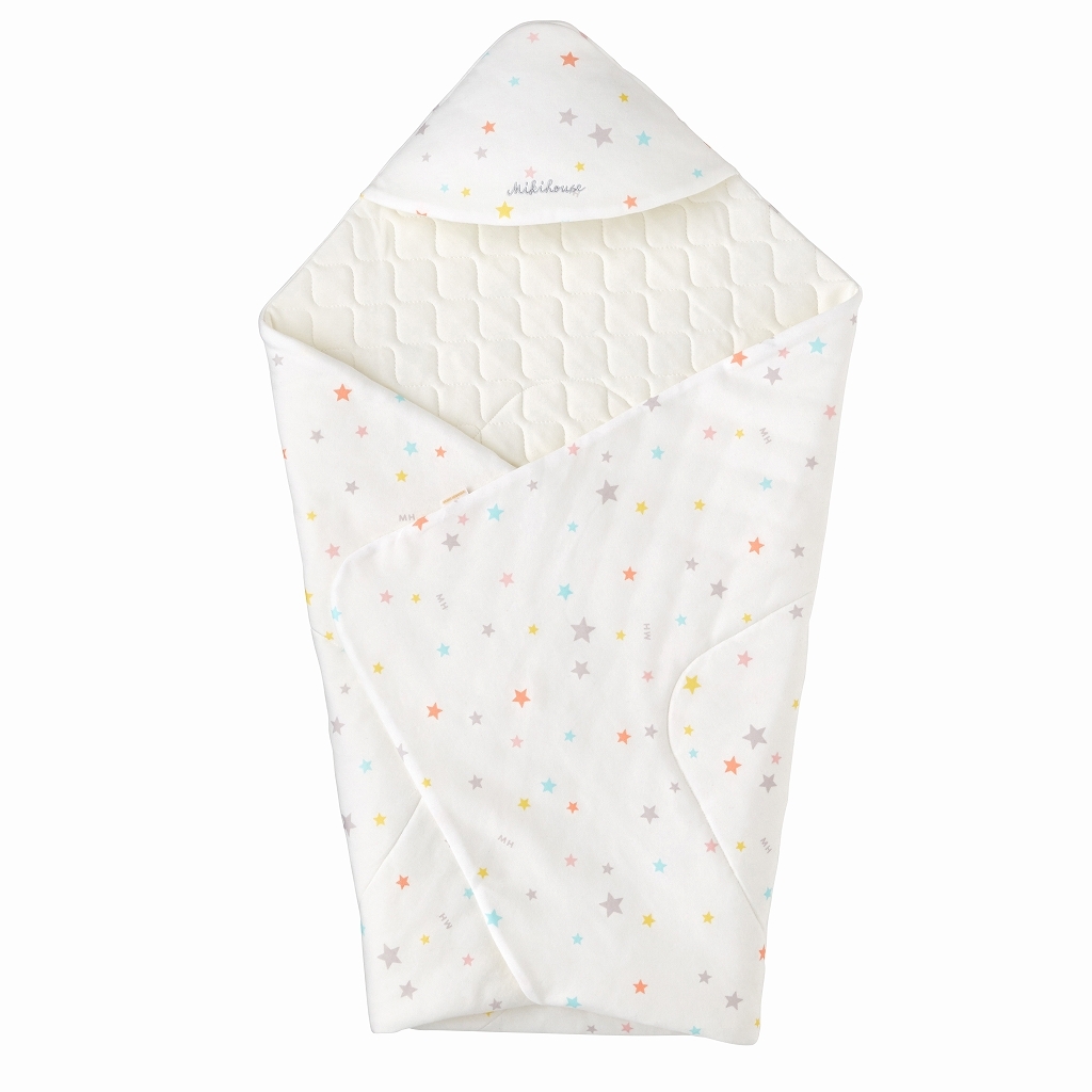 星星兩面用抱被-白