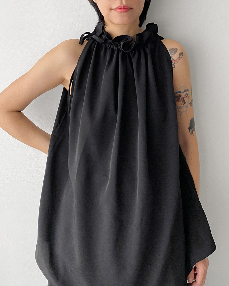 MFT-2487 掛脖雪紡上衣