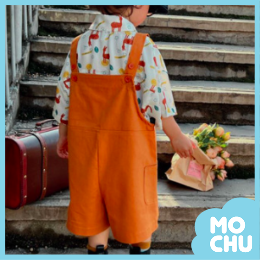 復古小鹿印花親子裝(三款）