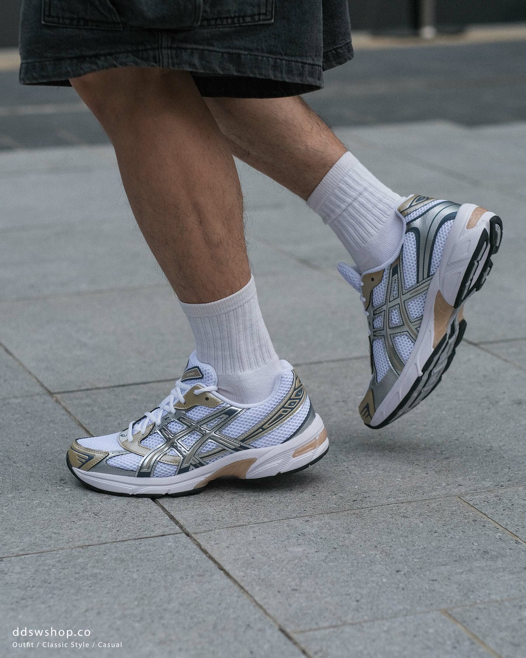 ASICS 亞瑟士 Gel-1130 白銀 土黃 ASI-1201A256-117