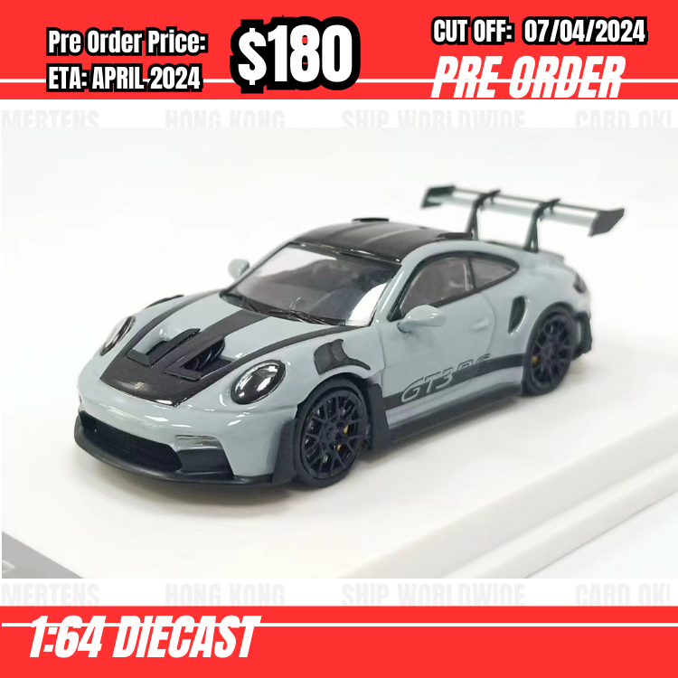RS-$180  * Solo * 1:64 Porsche 992 GT3 RS Grey [OD02/04]