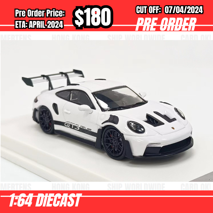 RS-$180  * Solo * 1:64 Porsche 992 GT3 RS White [OD02/04]