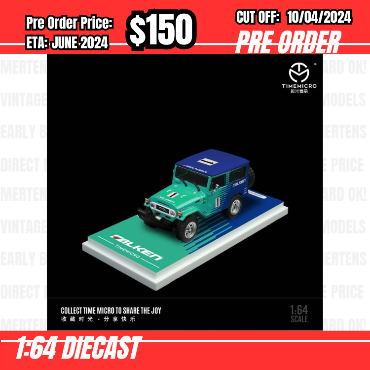 RS-$150  * Time Micro * 1:64 Toyota FJ Cruiser FJ40 Falken [OD02/04]