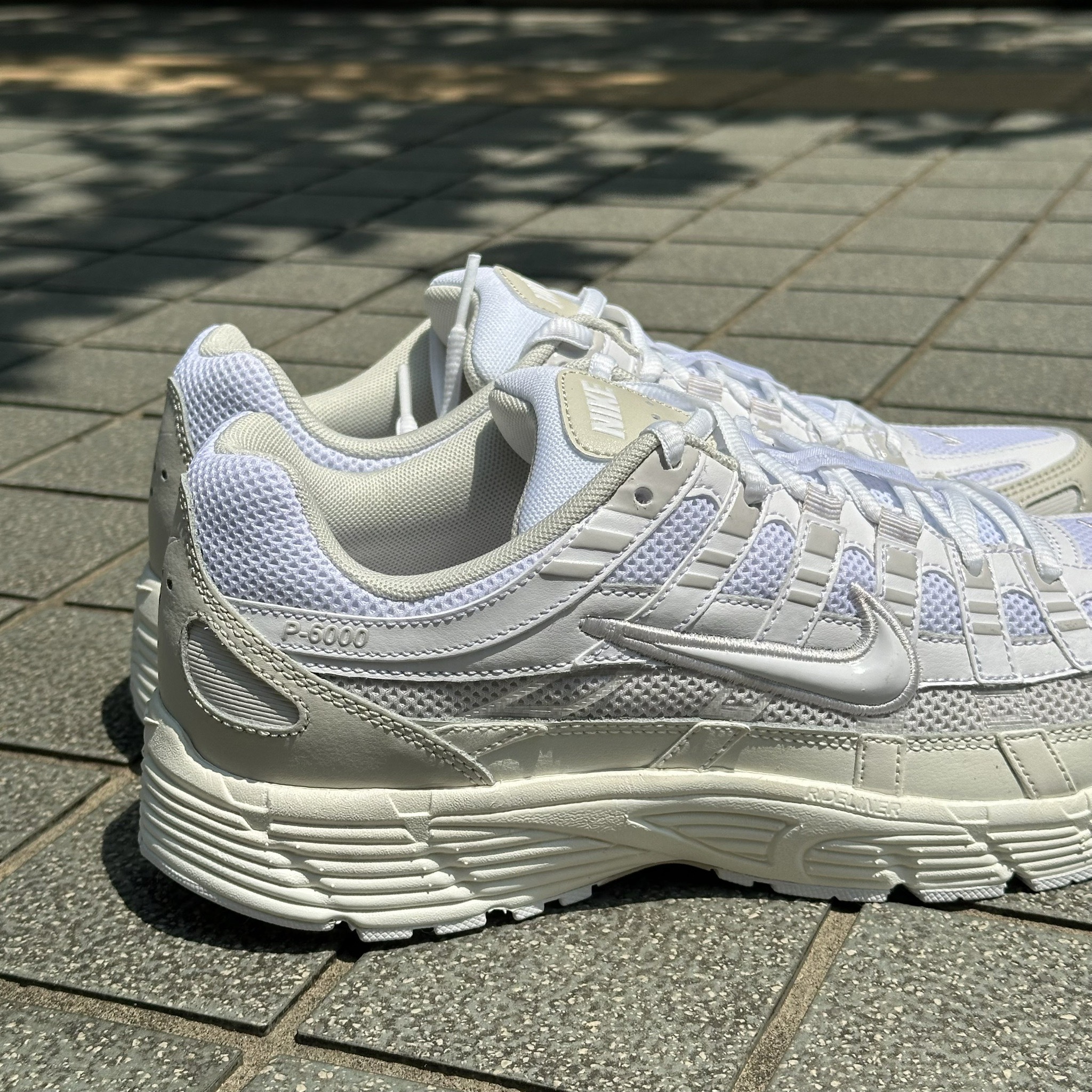 NIKE P-6000 全白透氣復古老爹鞋男鞋CV2209-111