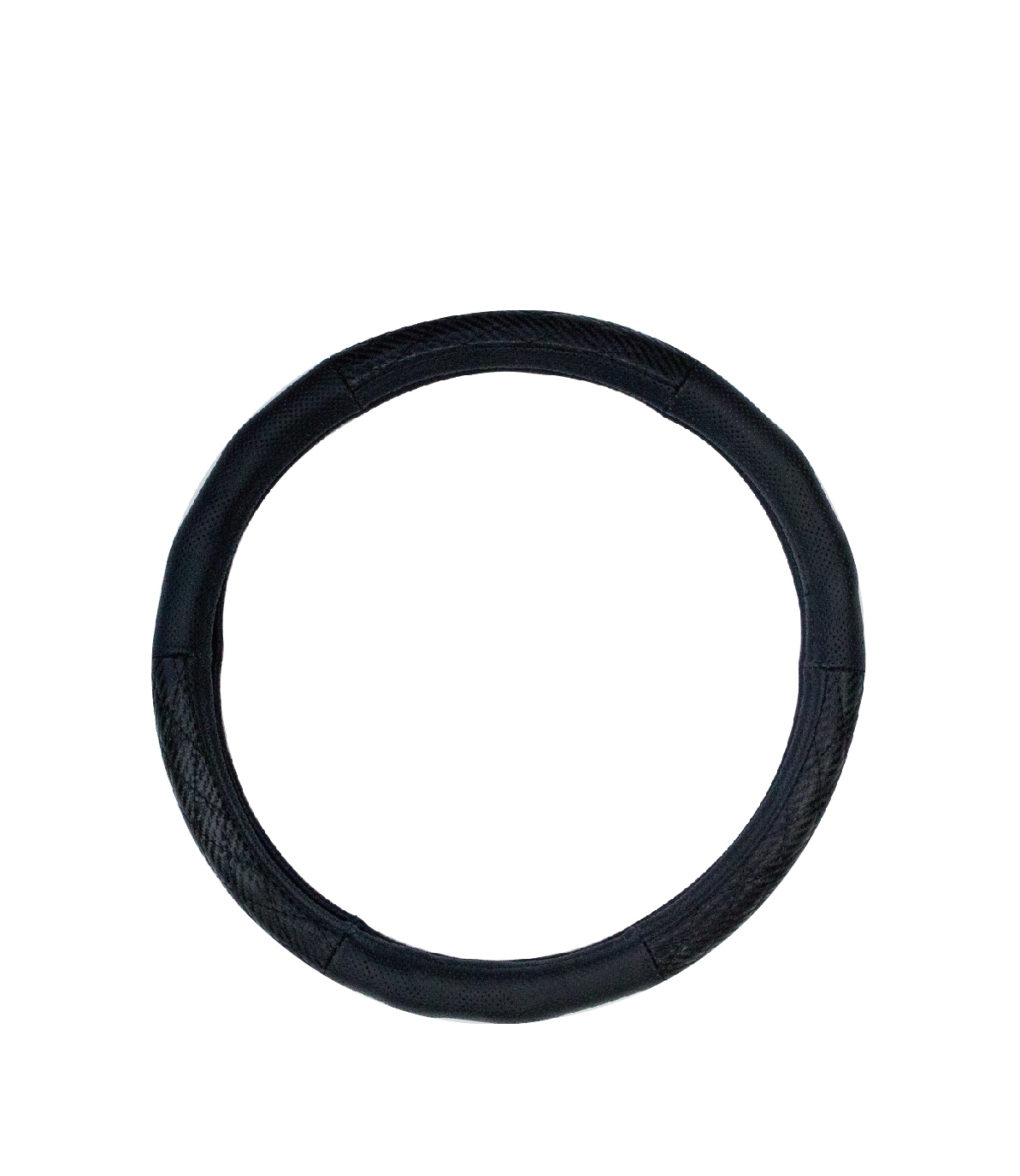 【TW-258A】碳纖透氣牛皮(黑) 方向盤套 方向盤保護套 防滑 尺寸:S/M/L