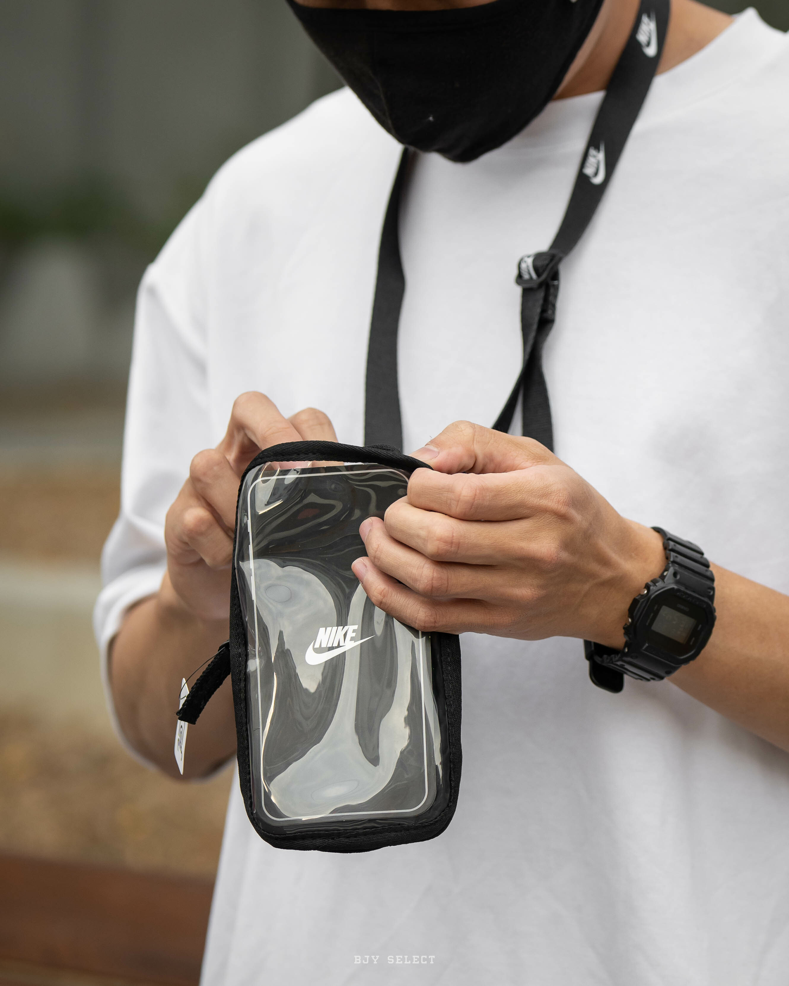 #現貨 NIKE CLUB 手機包 零錢包 側背小包 運動小包 HF3595-091 黑 007 灰