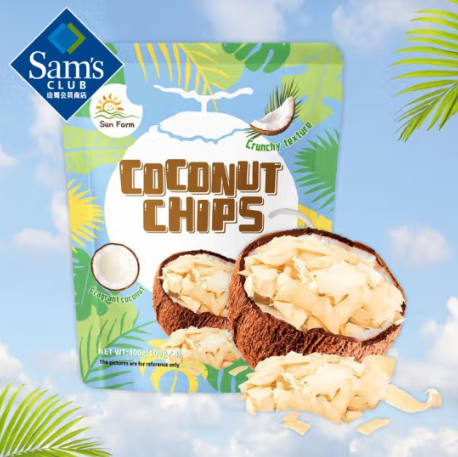 Sam's山姆 Sun Farm 椰子片  (400g, 100g*4)