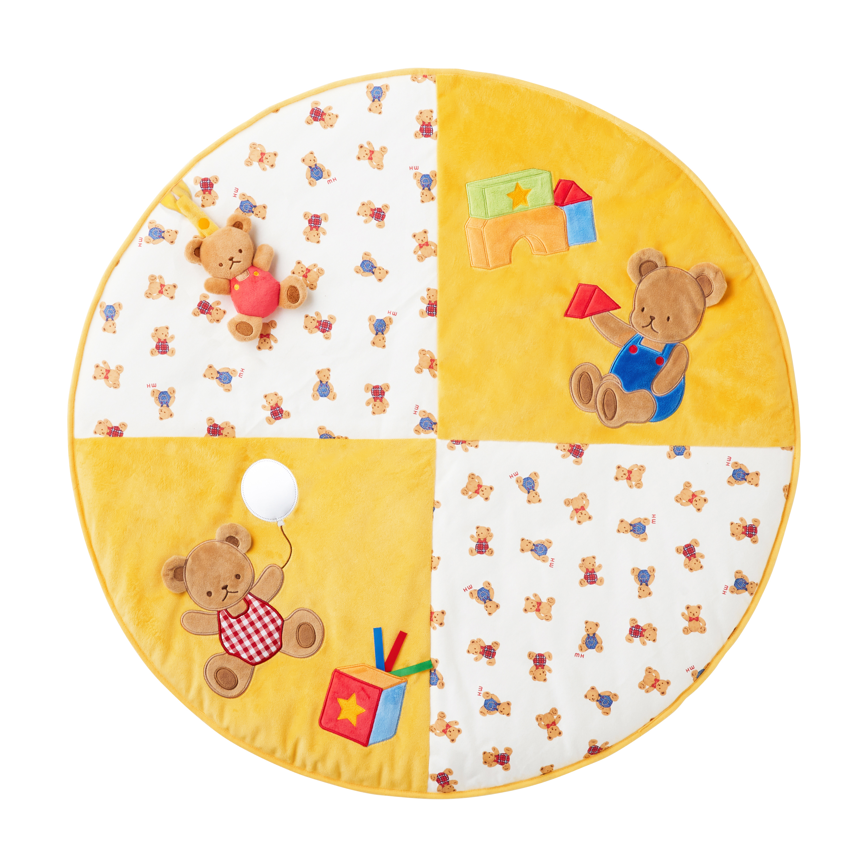 MIKI HOUSE BEAR地墊-黃