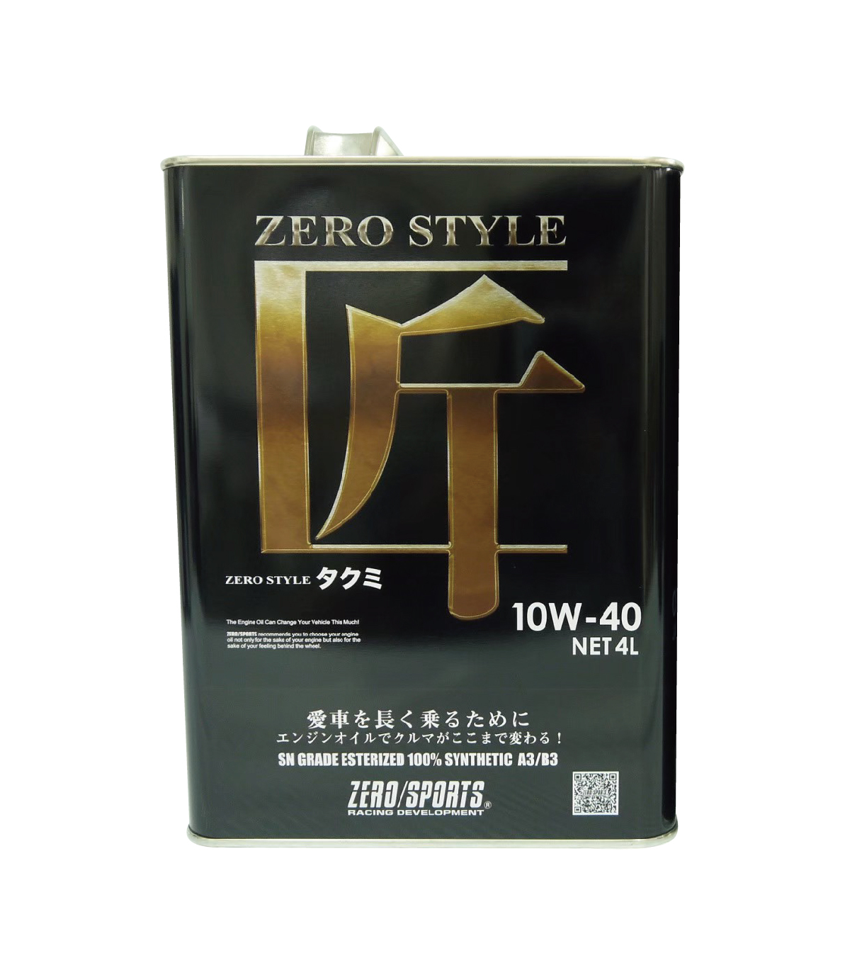 【日本ZERO/SPORTS】總代理-匠系列10W40酯類合成機油(市區道路版)  /箱購數量為24瓶