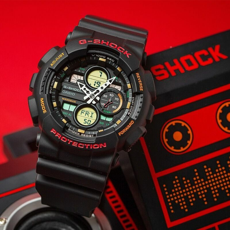 Casio G-Shock GA-140-1A4 指針數碼雙顯 手錶 (香港行貨)