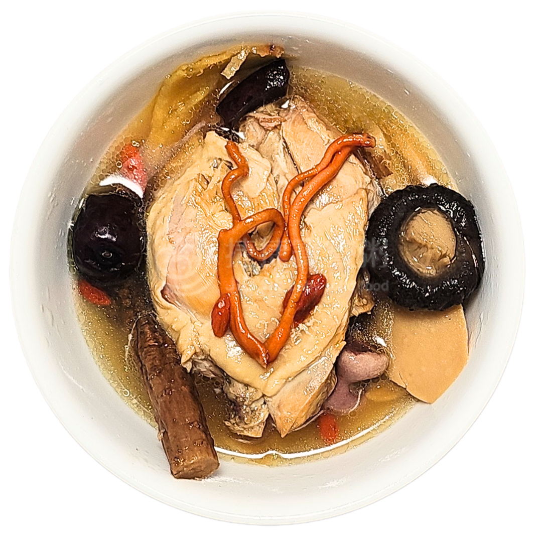金飲玉食-黃金蟲草燉雞湯 (供成人食用)